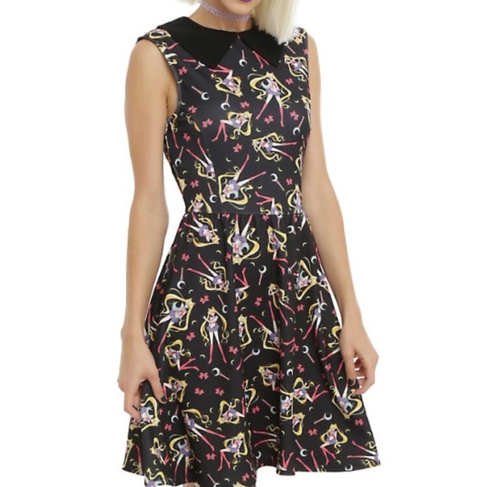 Sailor moon print dress size medium